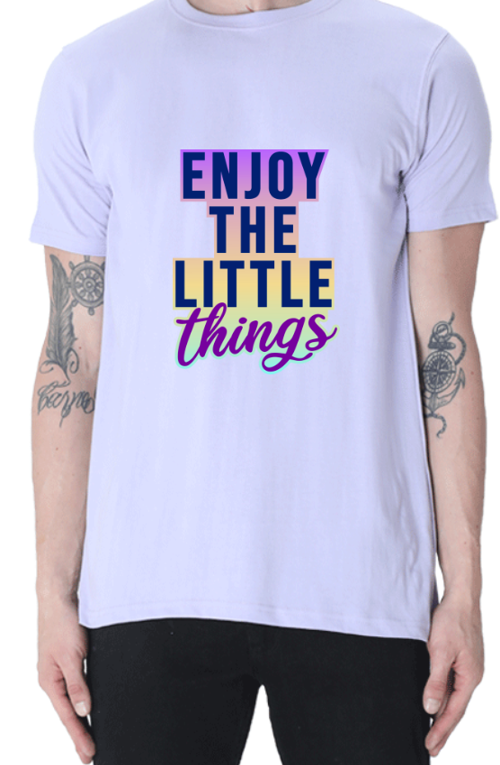 Men's Tshirt - DRON ENJOY THE LITTLE THINGS - ABA45 Lavender