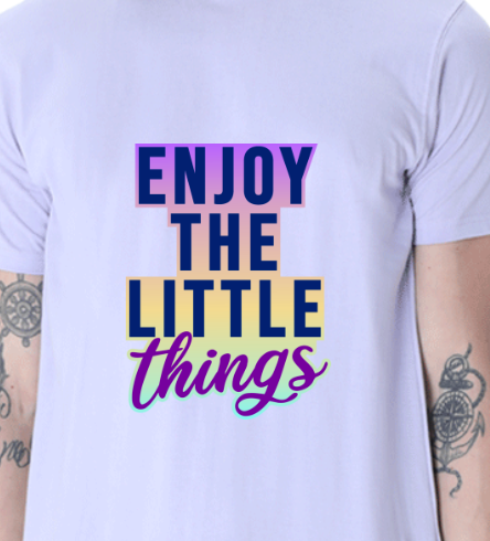 Men's Tshirt - DRON ENJOY THE LITTLE THINGS - ABA45 Lavender