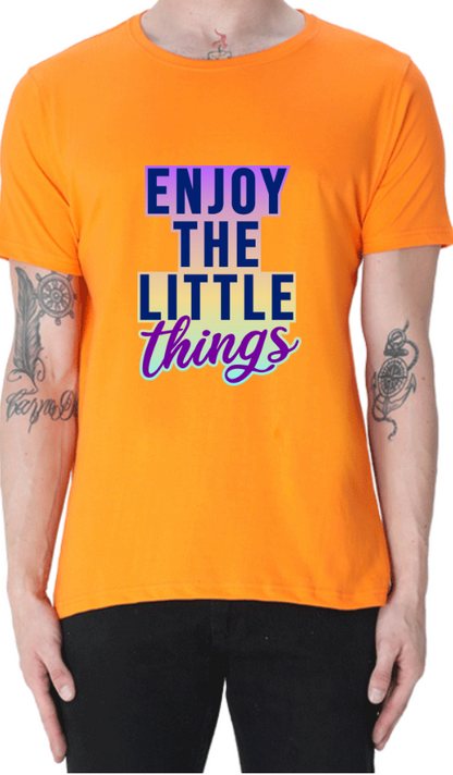 Men's Tshirt - DRON ENJOY THE LITTLE THINGS - ABA45 Orange