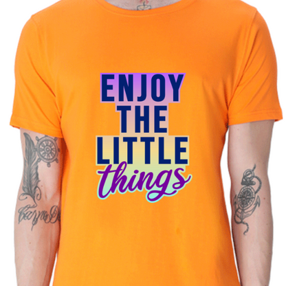 Men's Tshirt - DRON ENJOY THE LITTLE THINGS - ABA45 Orange