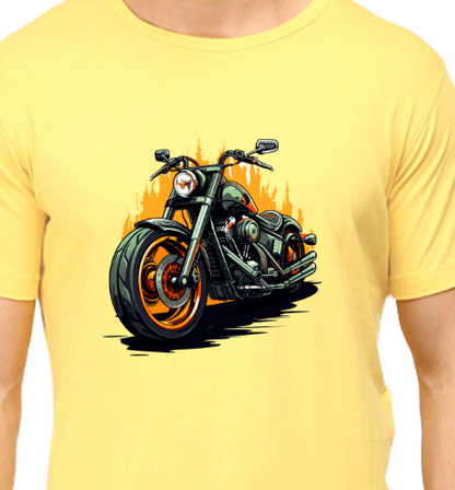 Men's Tshirt - DRON CRUISER LOVE - ABA47 Yellow