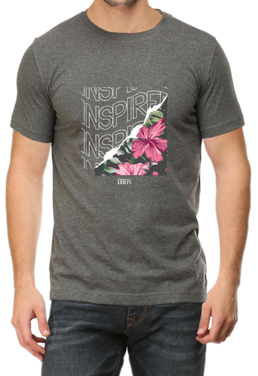Men's Tshirt - DRON INSPIRE - ABA58 Charcoal Melange