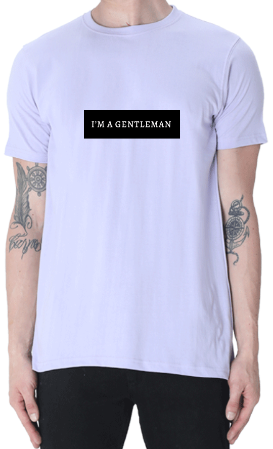 Men's Tshirt - DRON I AM A GENTLEMAN - ABA66 Lavender