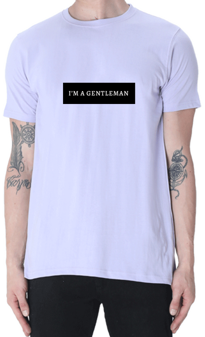 Men's Tshirt - DRON I AM A GENTLEMAN - ABA66 Lavender