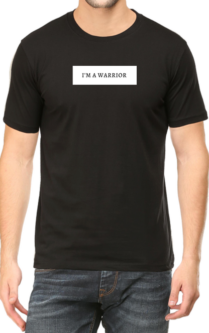 Men's Tshirt - DRON I AM A WARRIOR - ABA67 Black