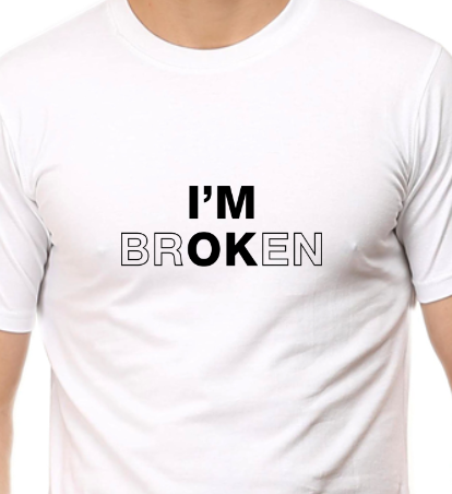 Men's Tshirt - DRON I AM OK - ABA68 White