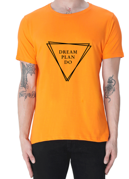 Men's Tshirt - DRON DREAM PLAN DO - ABA72 Orange