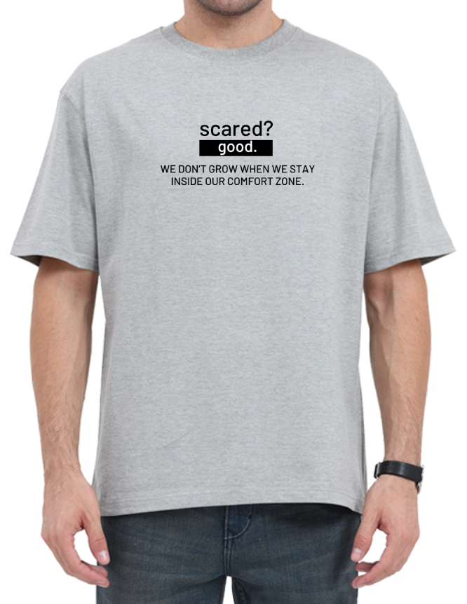 Men's Oversized Tshirt - DRON Sacred - OS9 Grey Melange