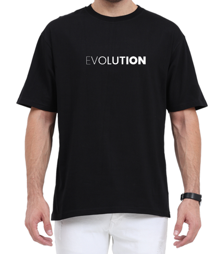 Men's Oversized Tshirt - DRON Evolution - OS12 Black