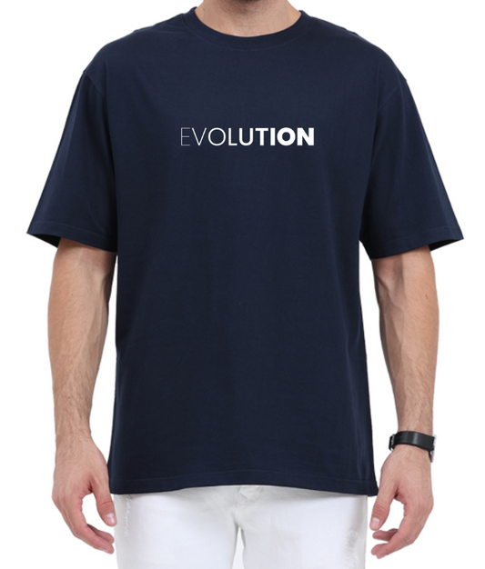 Men's Oversized Tshirt - DRON Evolution - OS12 Navy Blue