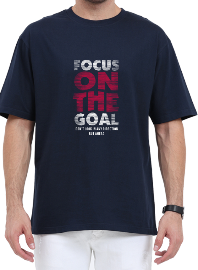 Men's Oversized Tshirt - DRON Focus - OS15 Navy Blue