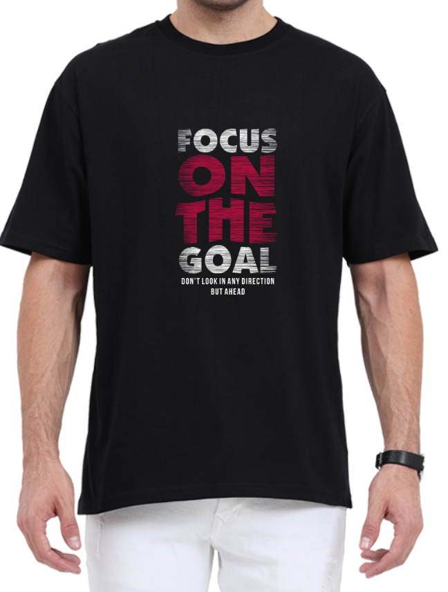 Men's Oversized Tshirt - DRON Focus - OS15 Black