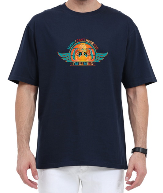 Men's Oversized Tshirt - DRON Game - OS36 Navy Blue